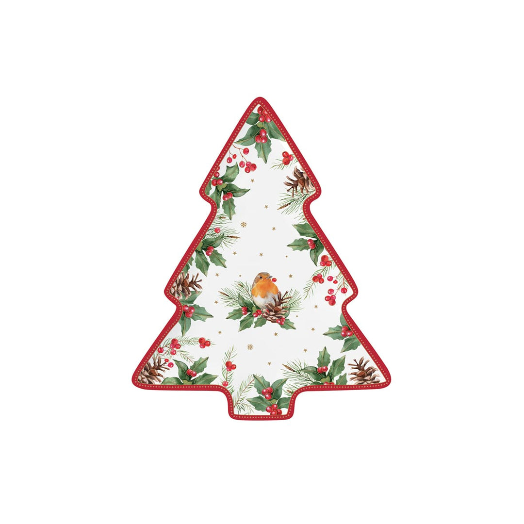 Šķīvis “Christmas Berries” – egles formā