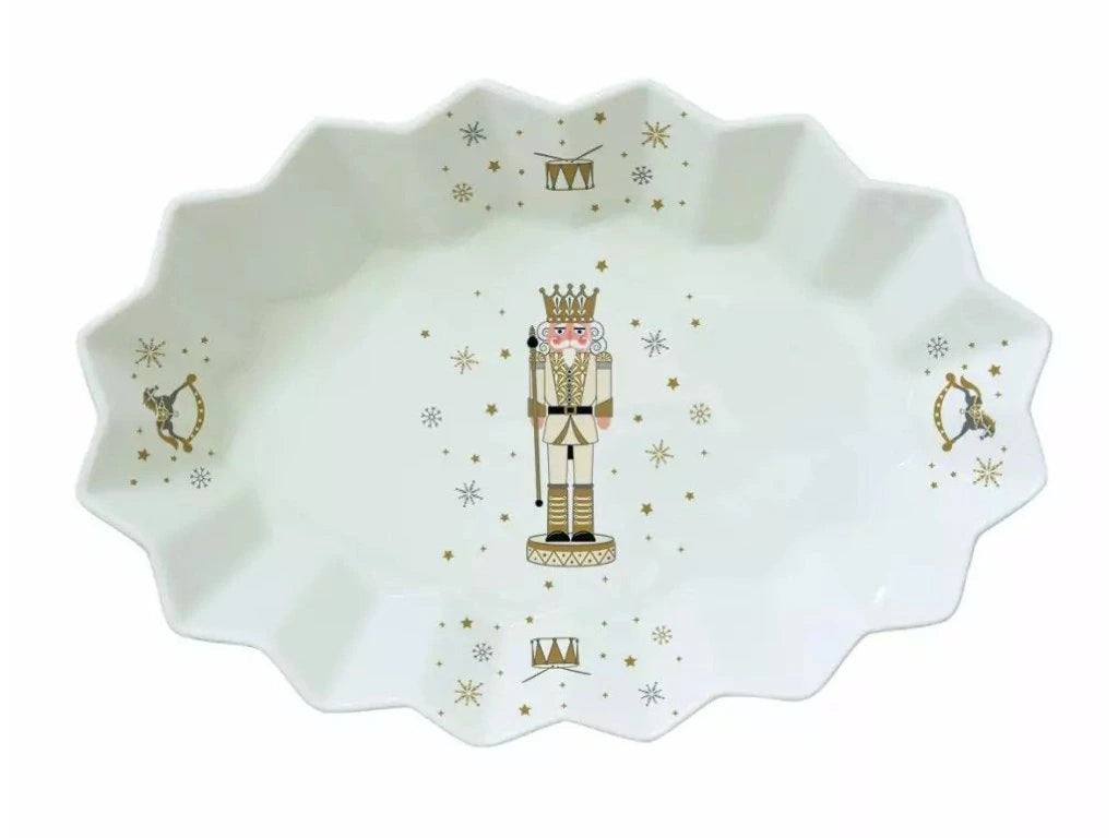 Porcelāna ovālais šķīvis “Royal Nutcracker” – 25 × 17 × 4,5 cm