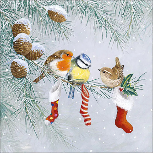 Salvetes “Christmas Socks” 33x33cm