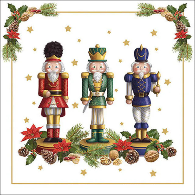 Ziemassvētku salvetes “Bearded Nutcracker” 2 izmēri