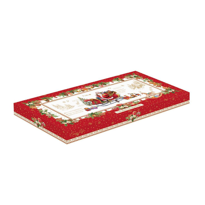Porcelāna servēšanas paplāte “Santa Claus” – 40 × 18 cm