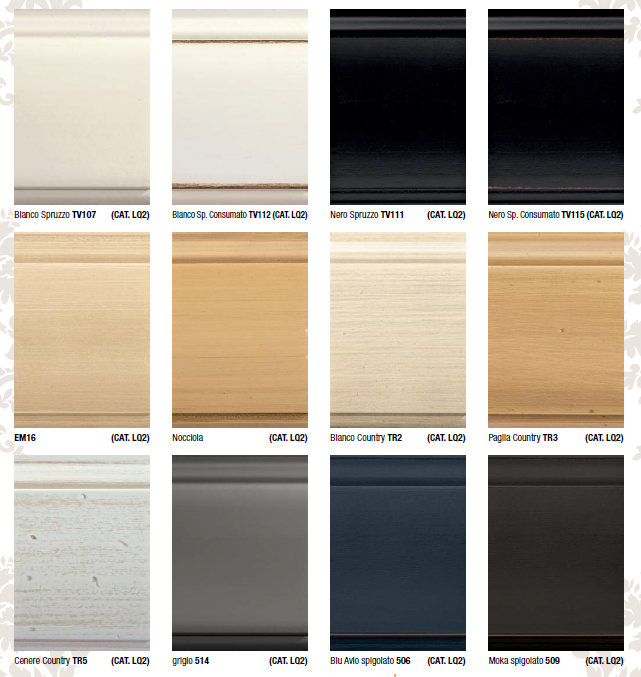 Spoguļa galdiņš "Passioni" no 3 daļām. TAROCCO VACCARI