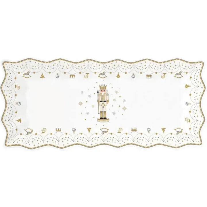 Porcelāna šķīvis “Nutcracker Twist” – 35 × 23 cm