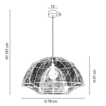 Odyssée griestu lampa