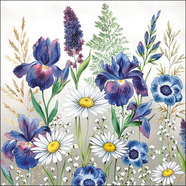 Salvetes Mixed meadow flowers 33x33cm