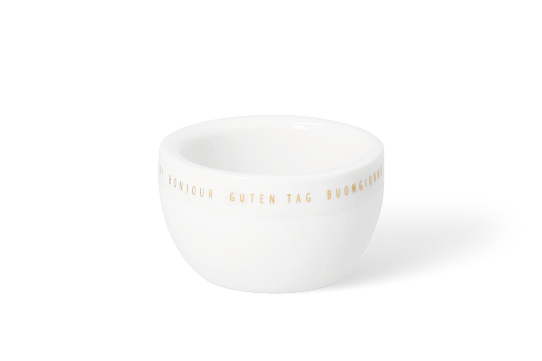Porcelāna olu trauciņš ar koka pamatni