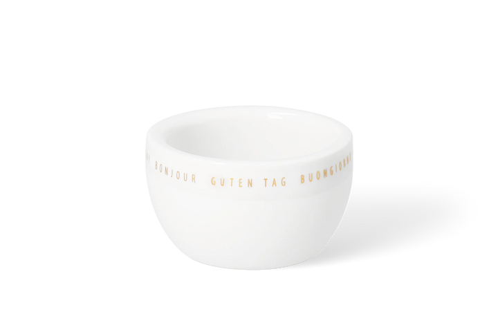 Porcelāna olu trauciņš ar koka pamatni