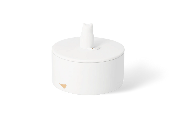Porcelāna trauciņš ar kaķa figūru