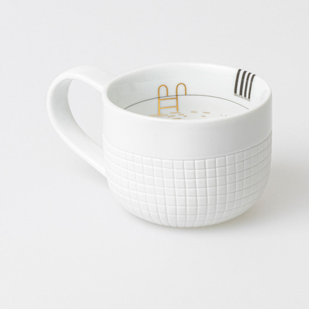 Porcelāna tase "Peldvieta pie ezera)"