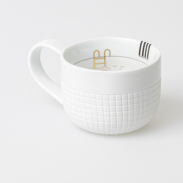 Porcelāna tase "Peldvieta pie ezera)"