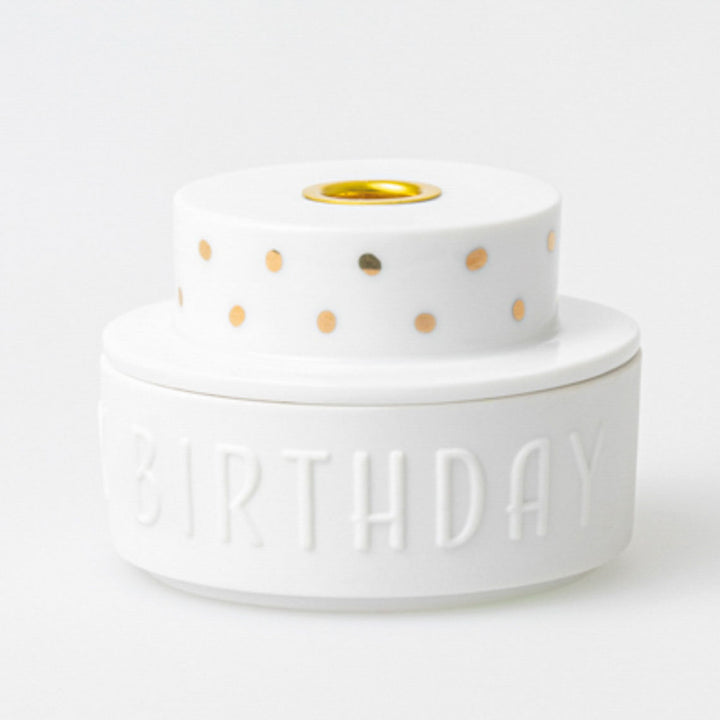 Porcelāna svečturis "Happy Birthday"