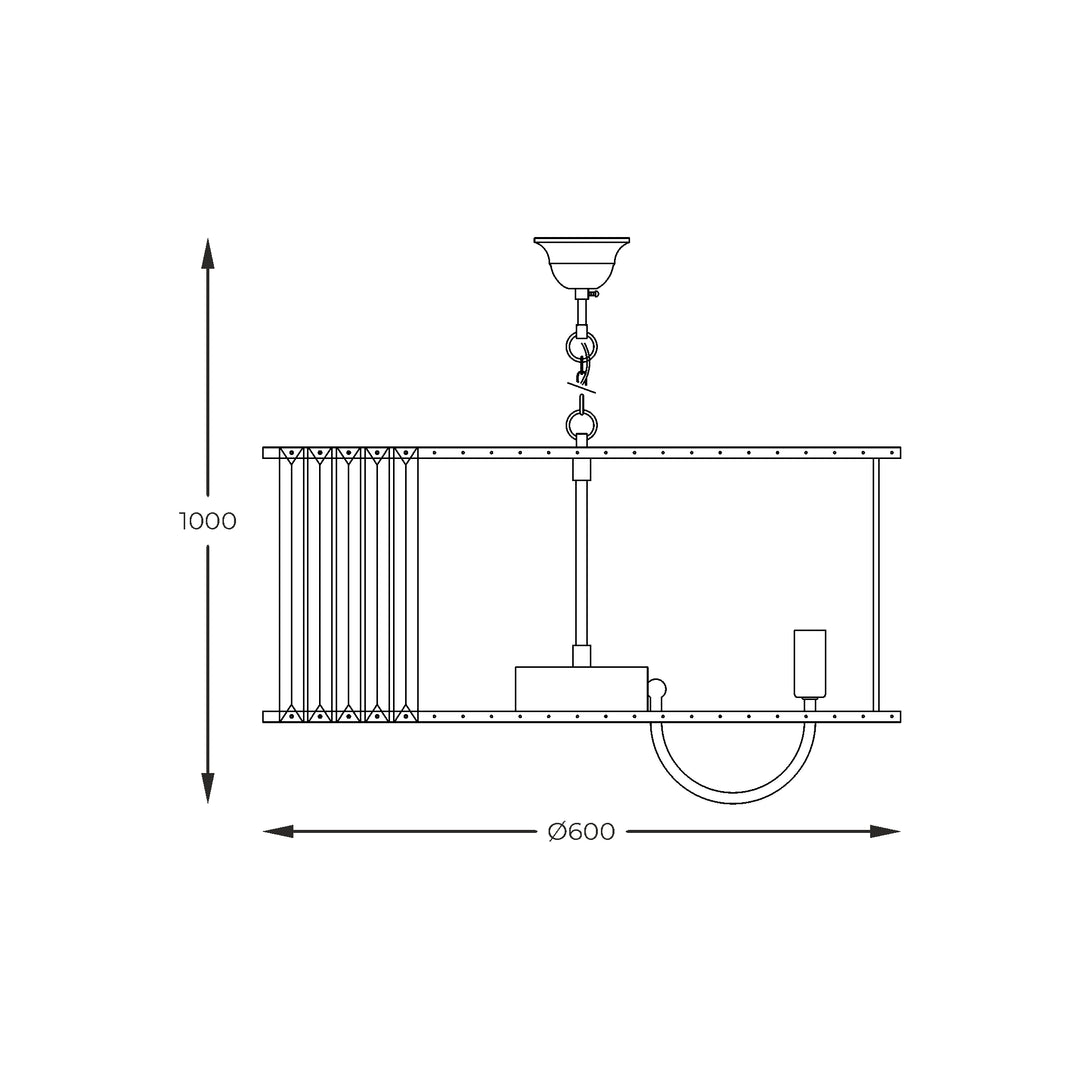 PARIS Piekaramās lampas – zelta, dažādi izmēri