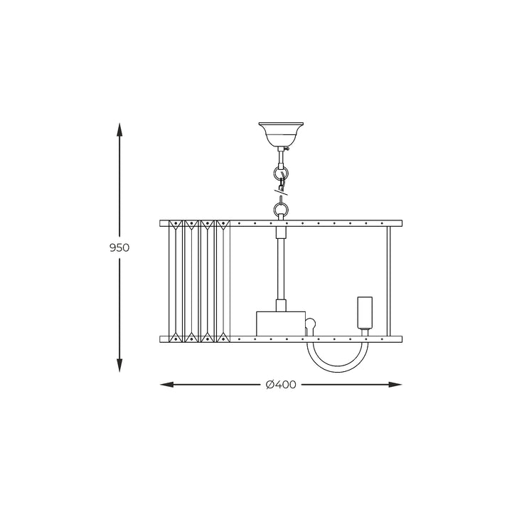 PARIS Piekaramās lampas – zelta, dažādi izmēri