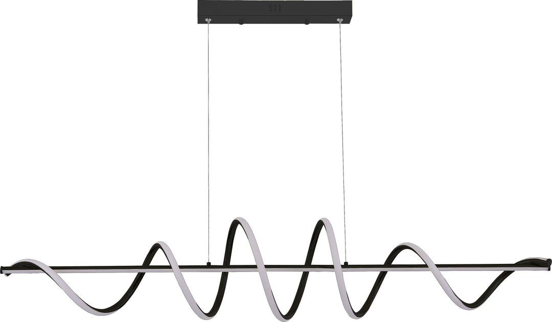 ESERO piekaramā lampa, melna un zelta krāsā