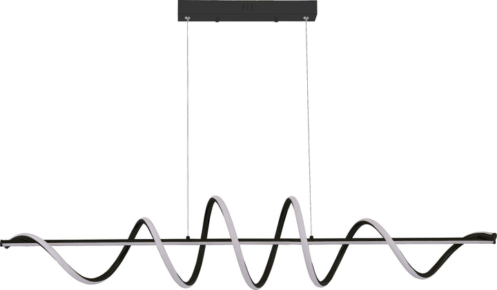 ESERO piekaramā lampa, melna un zelta krāsā