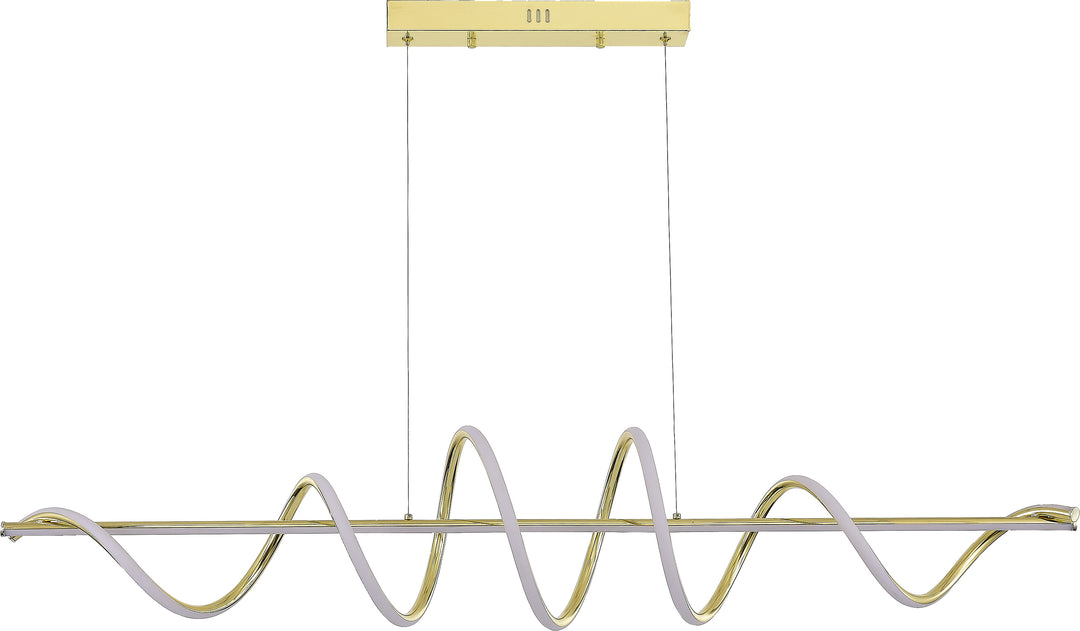 ESERO piekaramā lampa, melna un zelta krāsā