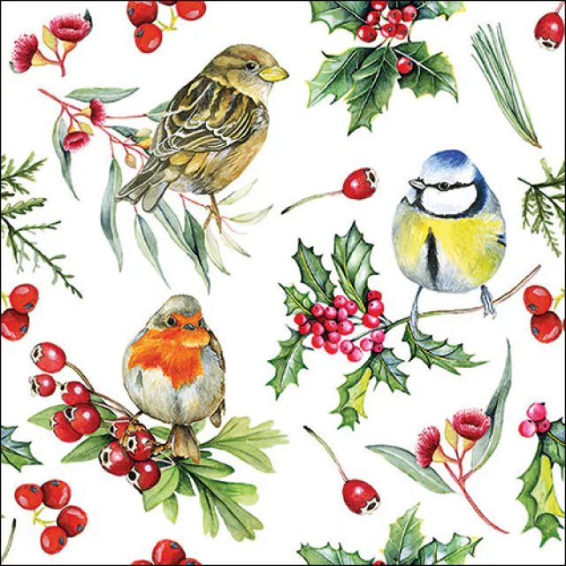 Salvetes “Birds in Winter” 33x33cm