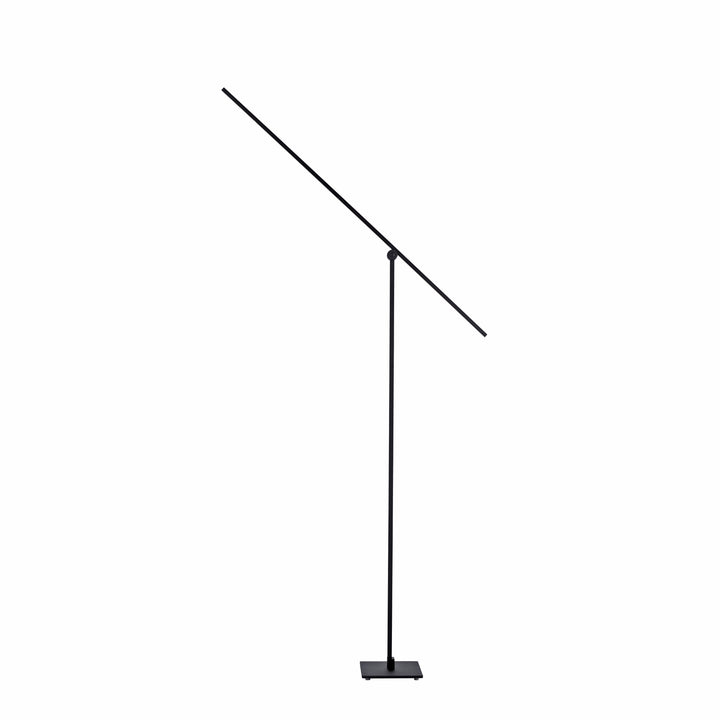 PURE-GRAFO Grīdas lampa – melna, ar skārienjutīgu dimmeri