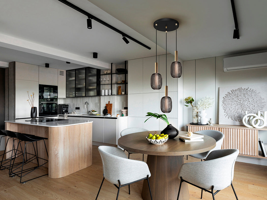 Griestu lampa Micron, 1 lampa, 3 lampas vai 4 lampas.