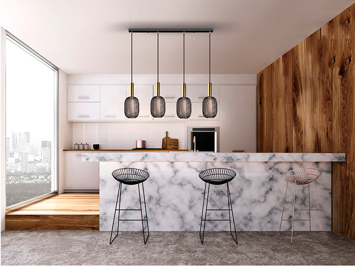 Griestu lampa Micron, 1 lampa, 3 lampas vai 4 lampas.