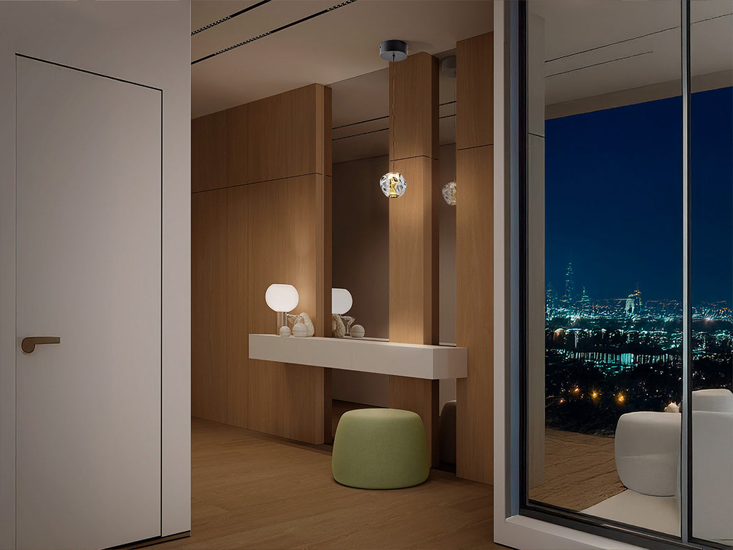 Zaria griestu lampas - 3 dizaini