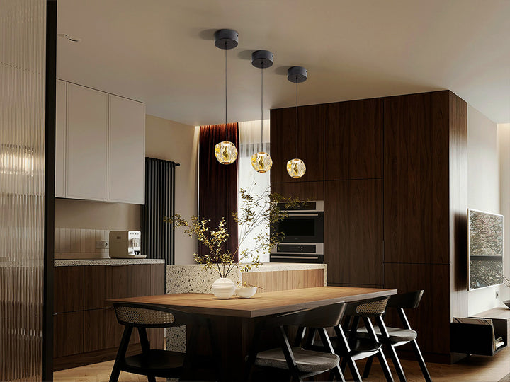 Zaria griestu lampas - 3 dizaini