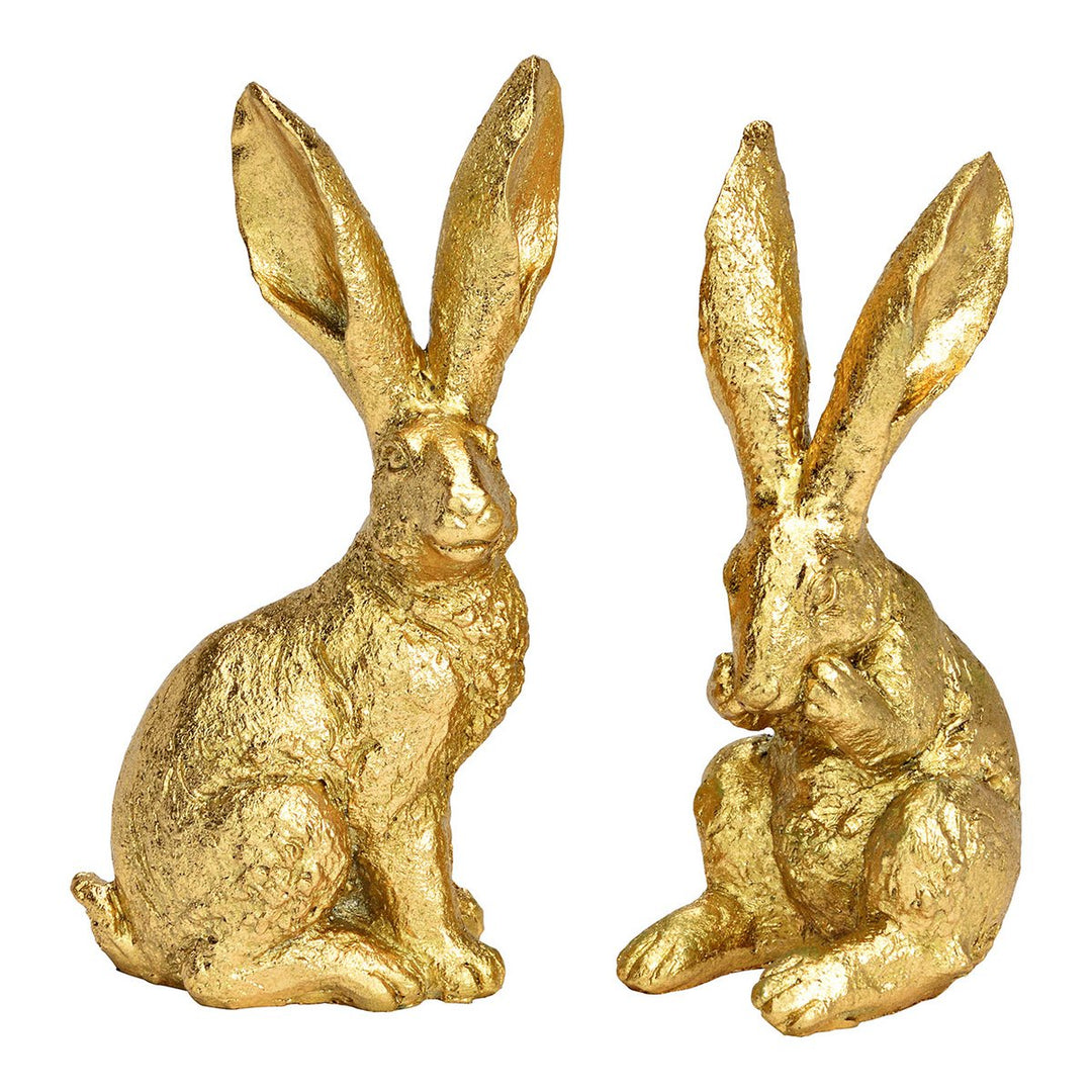 Zaķis, zelta krāsā, divi modeļi
