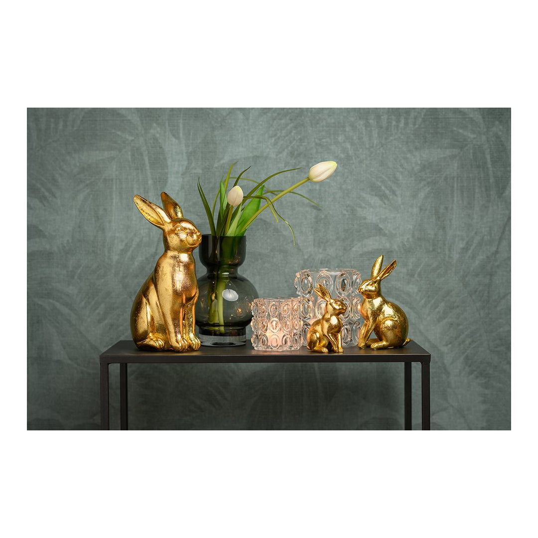 Stikla svečturs, divi izmēri, caurspīdīgs