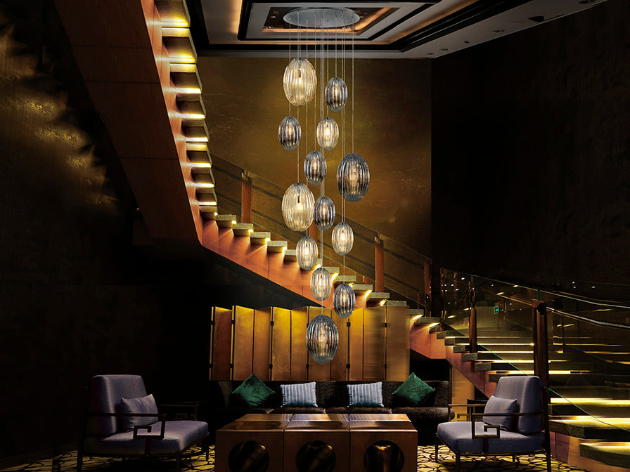 Ovila griestu lustras, 3 izmēri