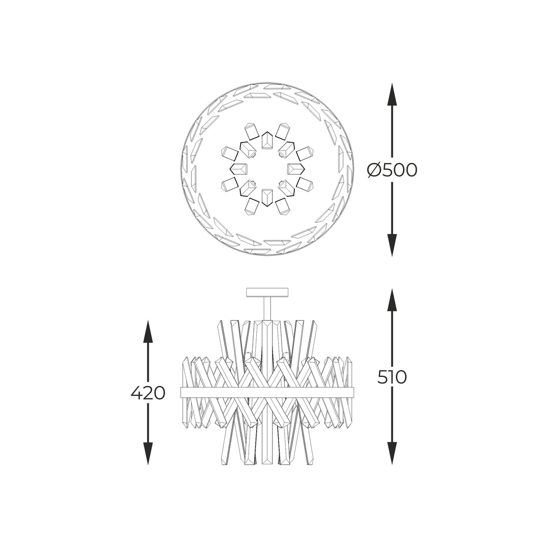 CONSTANTINOPLE griestu lampas, 3 izmēri