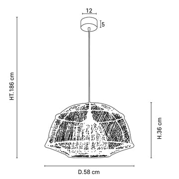 Odyssée griestu lampa