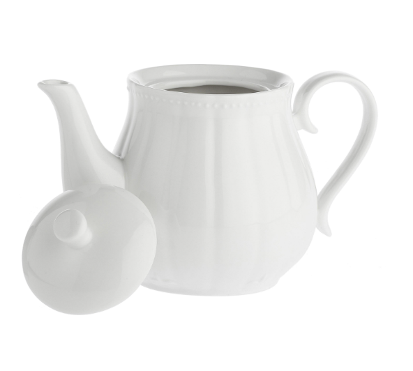 Tējkanna (1250 ml) no Toskānas baltā porcelāna kolekcijas