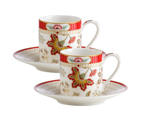 KASHMIR  2gab.kmpl. espresso krūzītes ar tasītēm 80ml