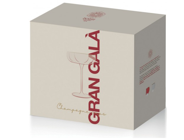 Kristāla vīna glāžu komplekts ar zelta dekoru – 300 ml, 2 gab.