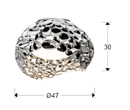 Narisa, griestu lampa 3 krāsas