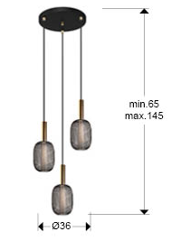 Griestu lampa Micron, 1 lampa, 3 lampas vai 4 lampas.