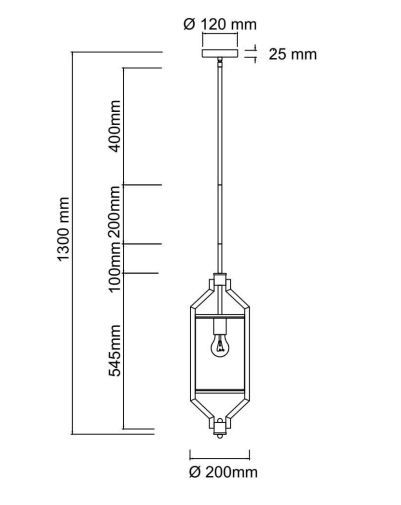 Griestu lampa Zundo 20