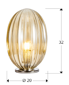 Galda lampa Ovila, 2 krāsas