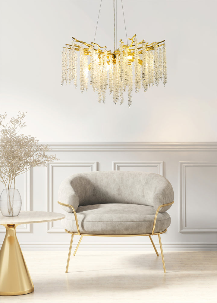 DIJON Piekaramā lampa – zelta, Ø 60 cm