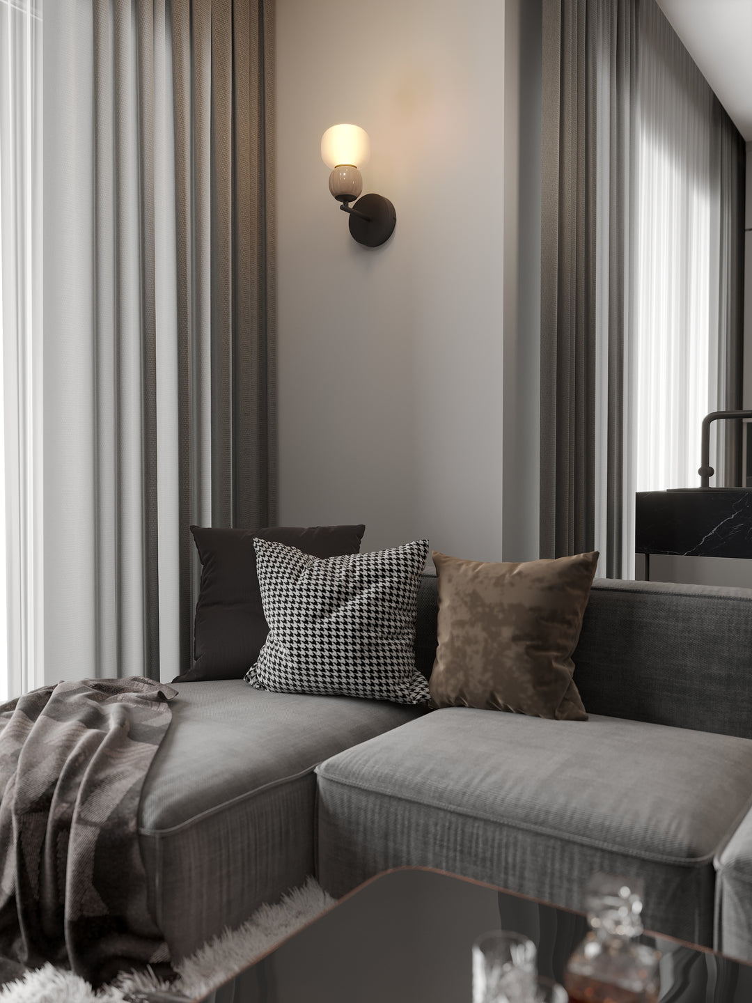 Modern kolekcijas sienas lampas