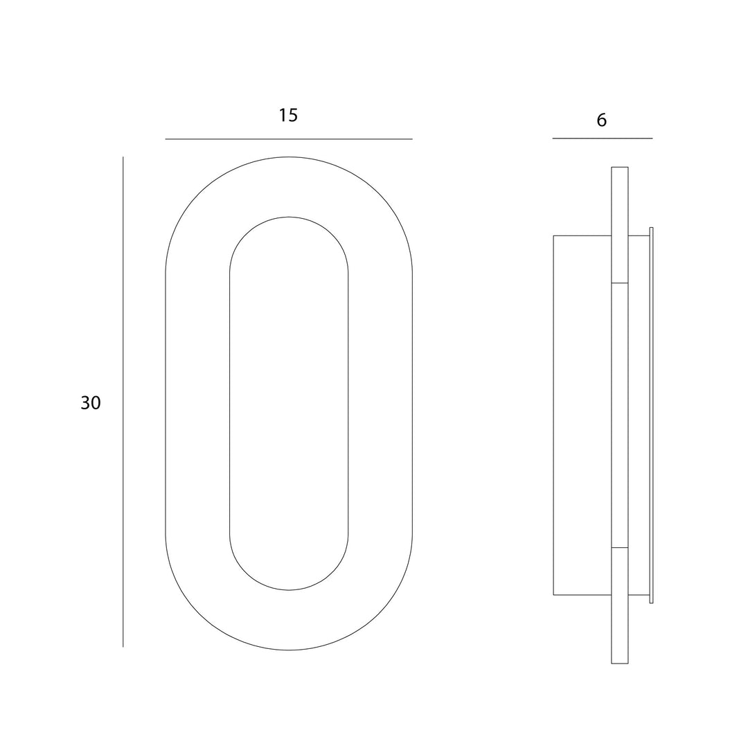 TRAVERTINO sienas lampas