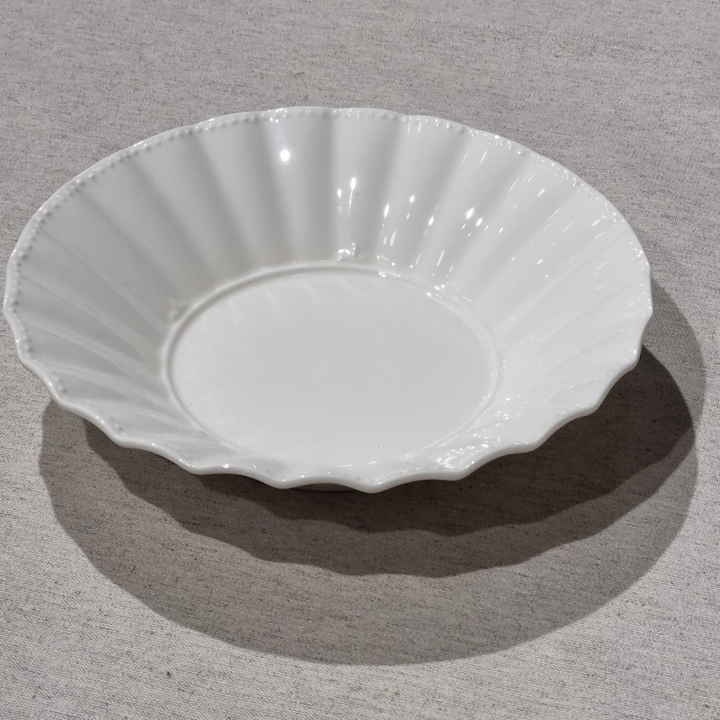 Zupas/ pastas šķīvis no Toskānas baltā porcelāna kolekcijas