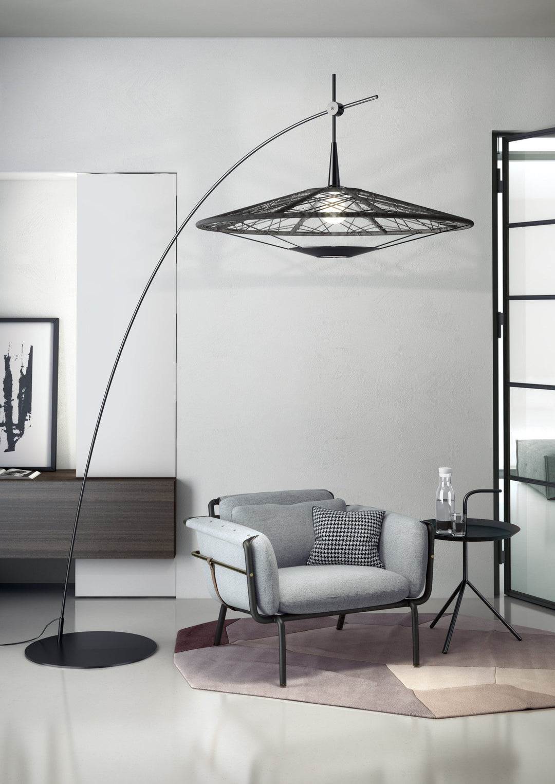 Forestier CARPA grīdas lampa – melna