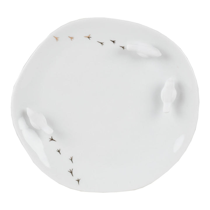 Porcelāna šķīvis ar putnu motīvu