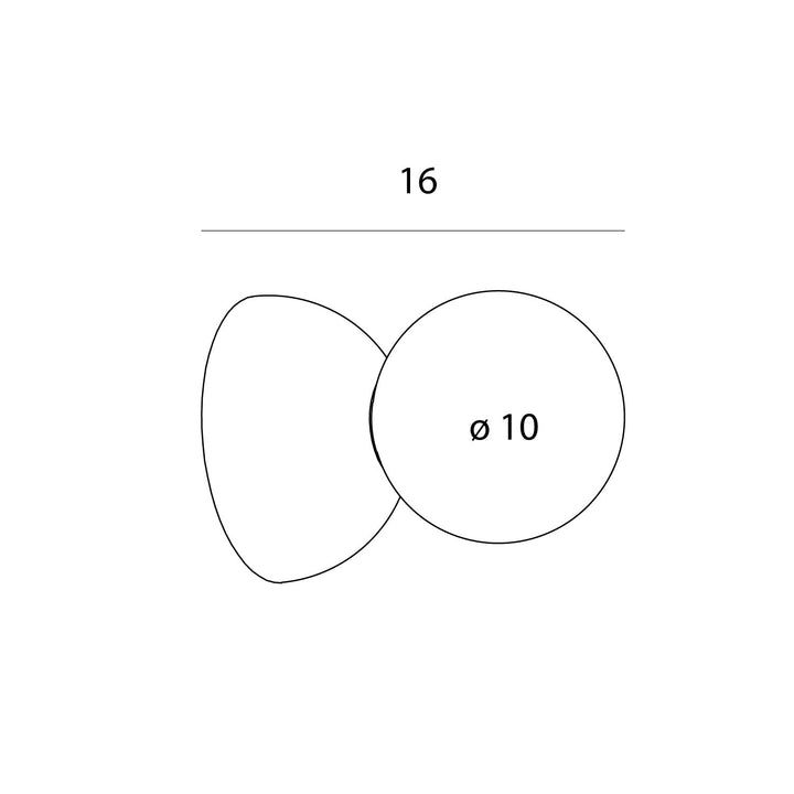 Eye kolekcijas sienas lampa