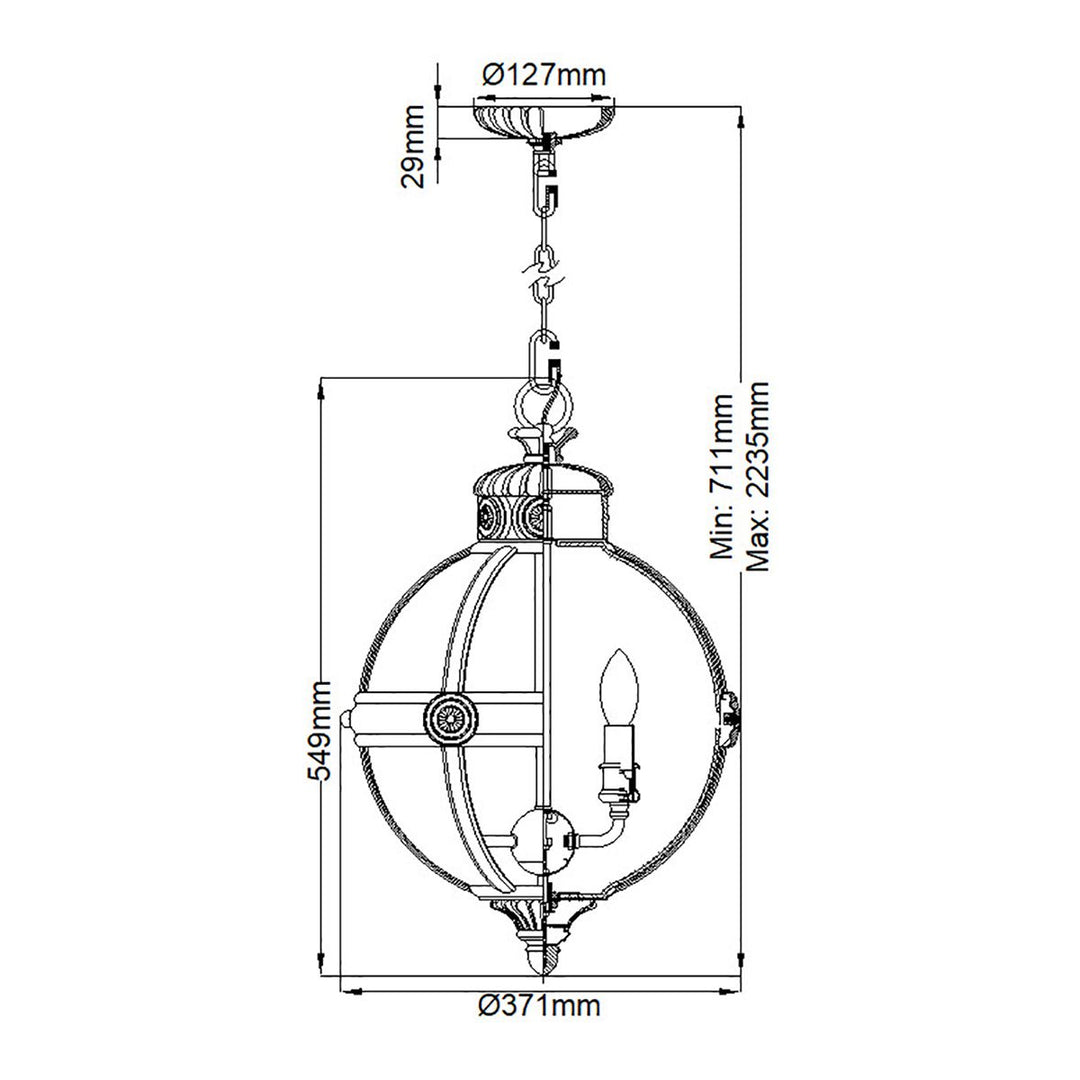 Lustra Adams - 2 izmēri, 3 krāsas