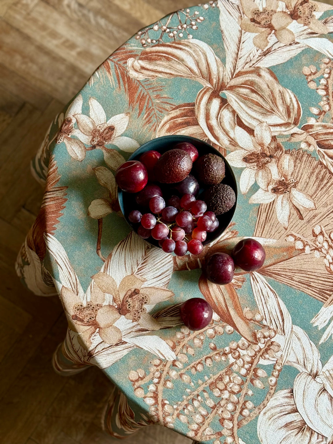 Apaļš galdauts, divi izmēri, lins ar kokvilnu | Terra Flora