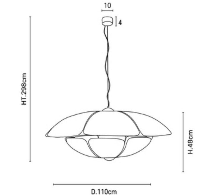 COQUILLAGE piekaramā lampa