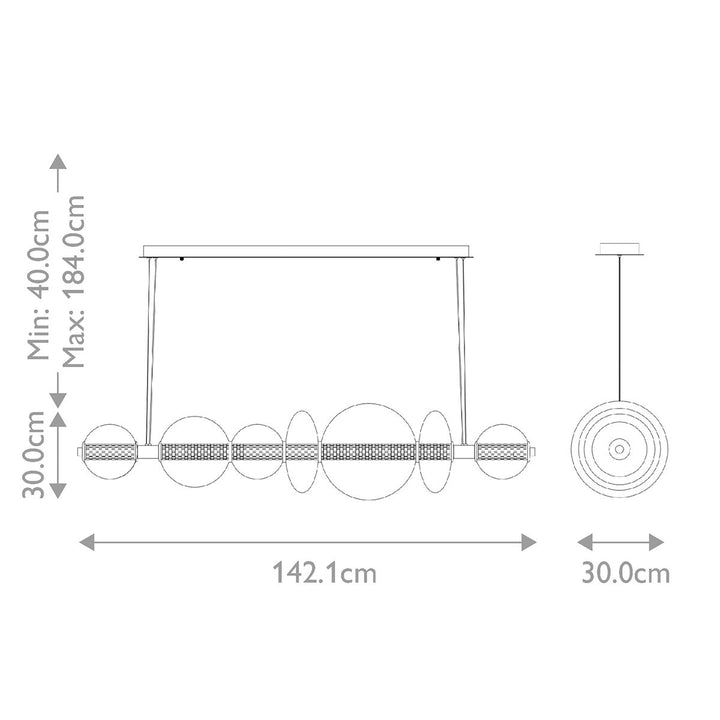 ATOMO piekaramā lampa, divi modeļi