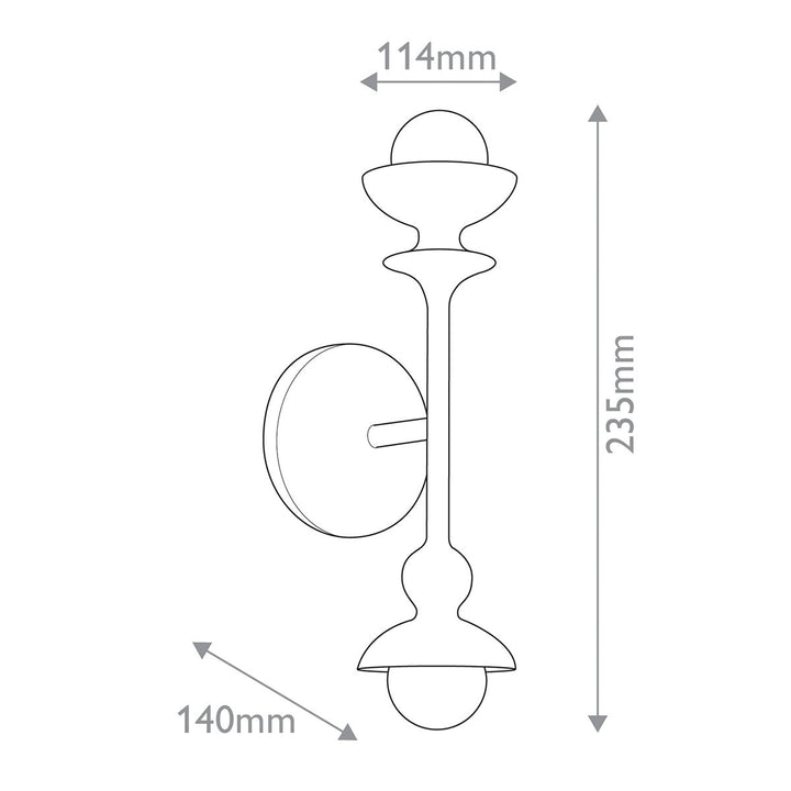 CADENCE sienas lampa, divi izmēri